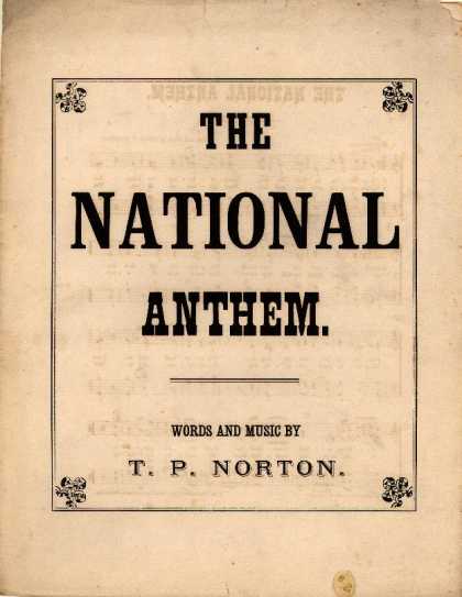 Sheet Music - The national anthem; Are they not all ministering spirits