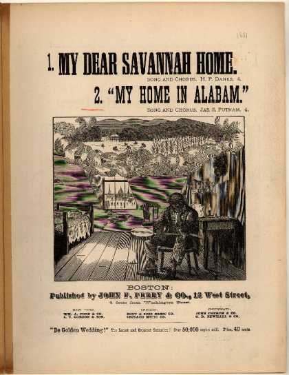 Sheet Music - My home in Alabam'