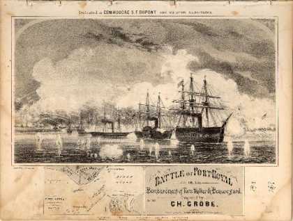 Sheet Music - Battle of Port Royal; Bombardment of Forts Walker & Beauregard; Op. 385