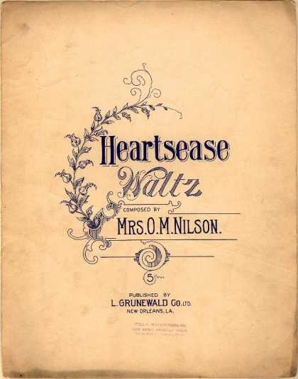 Sheet Music - Heartsease waltz