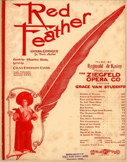 Sheet Music - Red feather