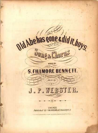 Sheet Music - Old Abe has gone and did it, boys