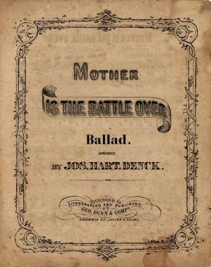 Sheet Music - Mother is the battle over