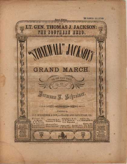 Sheet Music - Stonewall Jackson's grand march