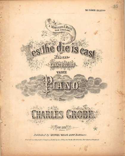 Sheet Music - Yes! the die is cast; Pestal chant favori varie pour lepiano; Op. 219
