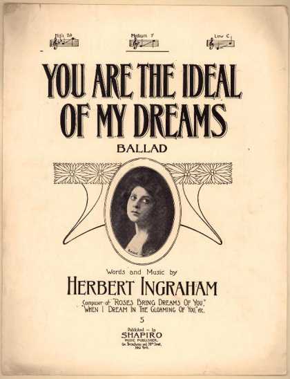 Sheet Music - You are the ideal of my dreams