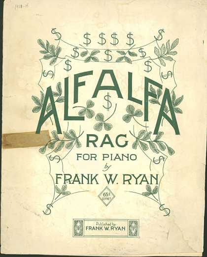 Sheet Music - Alfalfa rag