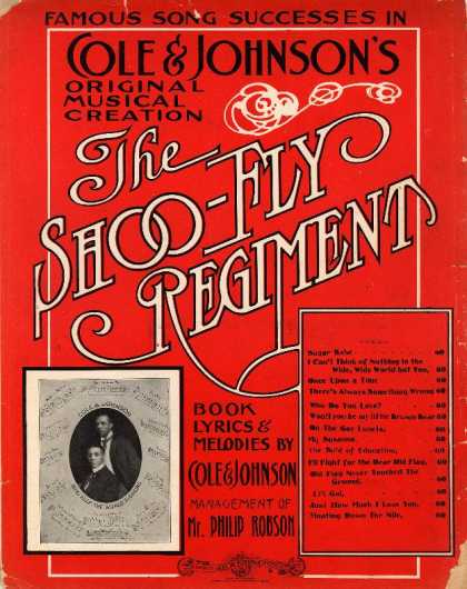Sheet Music - Won't you be my little brown bear; The Shoo-fly regiment