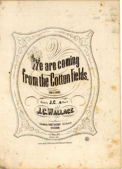 Sheet Music - We are coming from the cotton fields