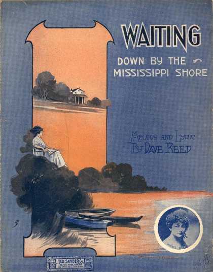 Sheet Music - Waiting down by the Mississippi shore