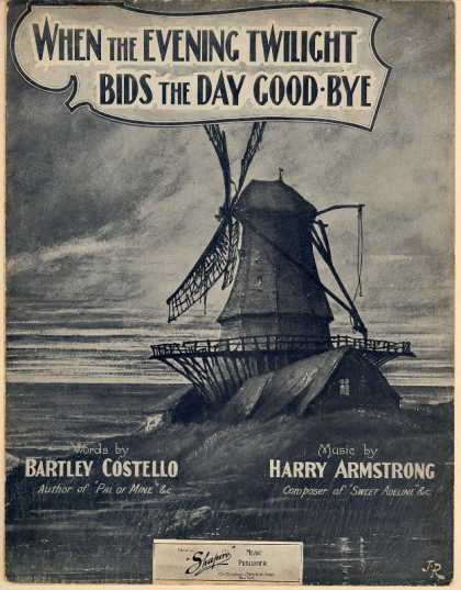Sheet Music - When the evening twilight bids the day good-bye