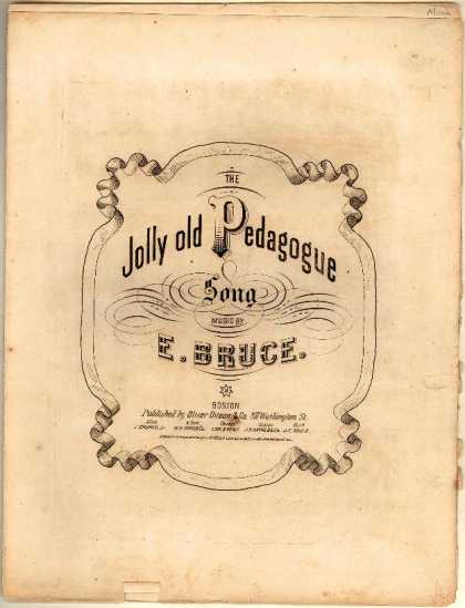 Sheet Music - Jolly old pedagogue
