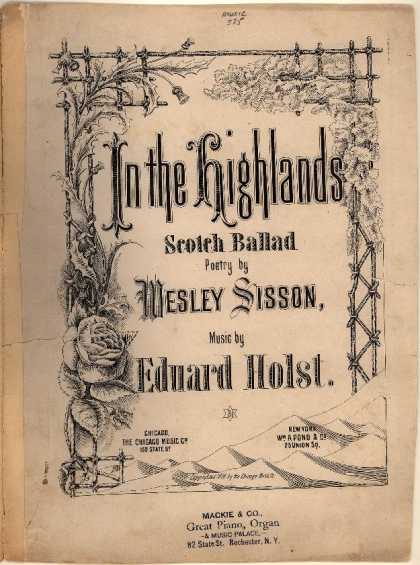 Sheet Music - In the highlands; Scotch ballad