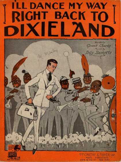 Sheet Music - I'll dance my way right back to Dixieland