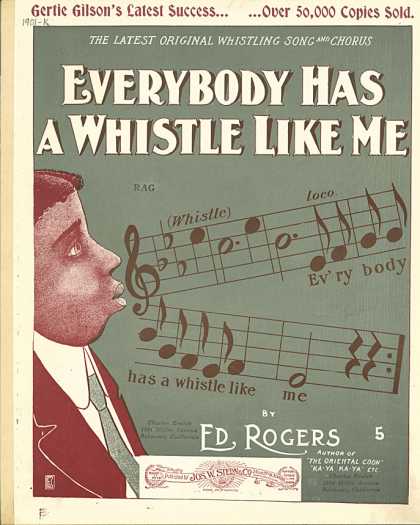 Sheet Music - Everybody has a whistle like me