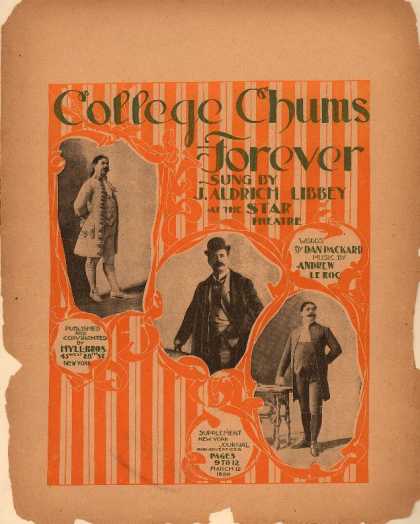 Sheet Music - College chums forever