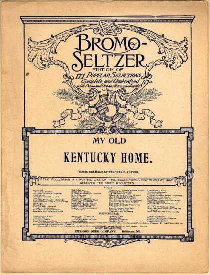 Sheet Music - My old Kentucky home, Good-night