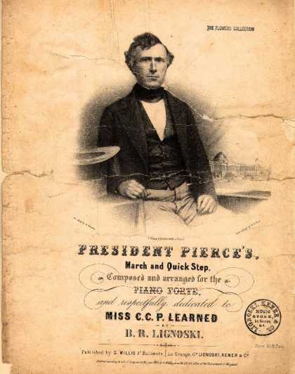 Sheet Music - President Pierce's march and quick step