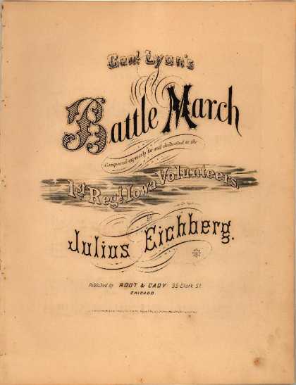 Sheet Music - Genl. Lyon's battle march; General Lyon's battle march