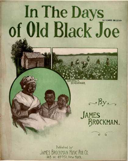 Sheet Music - In the days of old black Joe