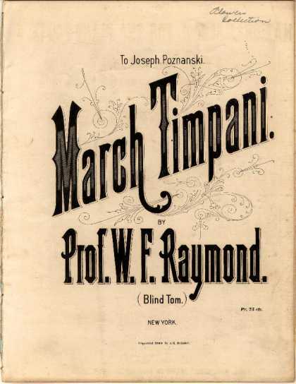 Sheet Music - March timpani