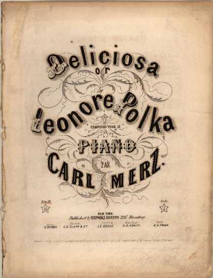 Sheet Music - Deliciosa, or Leonore polka