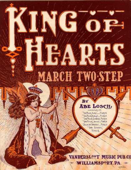 Sheet Music - King of hearts march and two step