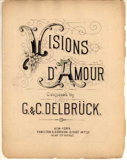 Sheet Music - Visions d'amour