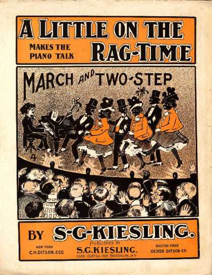 Sheet Music - Little on the rag-time; Cake walk; March and two-step