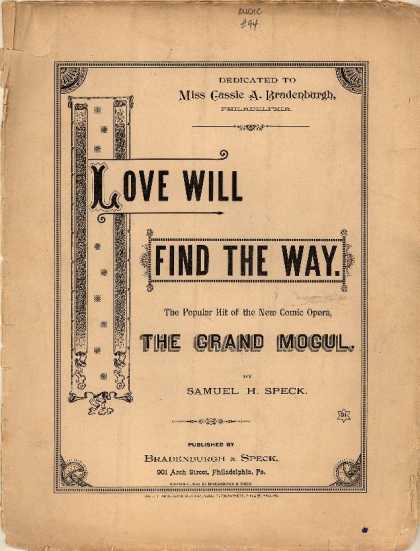 Sheet Music - Love will find the way; Grand mogul
