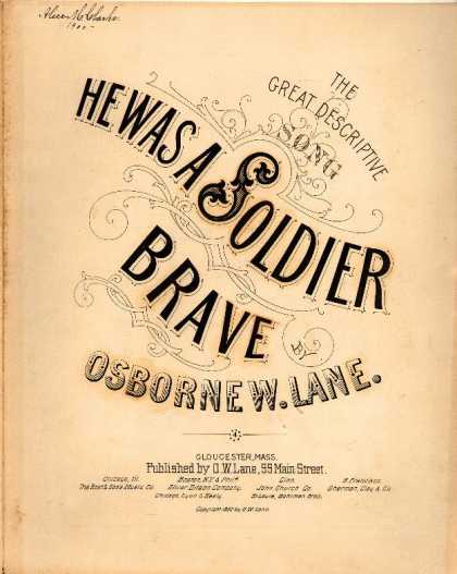 Sheet Music - He was a soldier brave