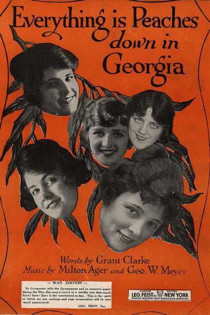Sheet Music - Everything is peaches down in Georgia
