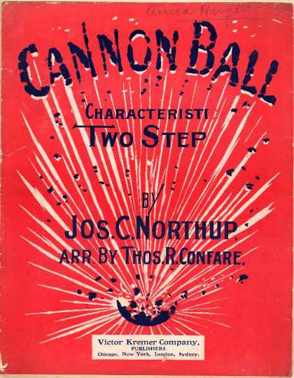 Sheet Music - Cannon ball; Characteristic two-step