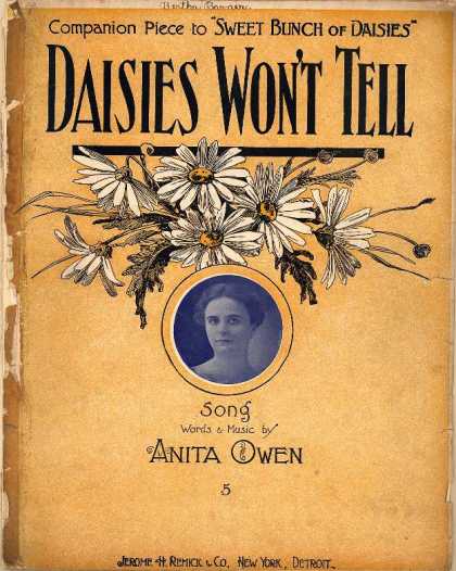 Sheet Music - Daisies won't tell; Companion piece to Sweet bunch of daisies