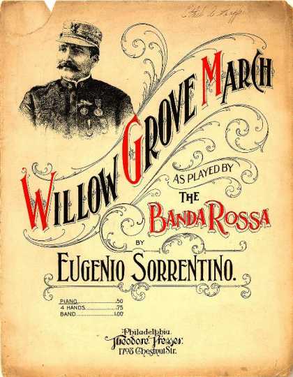 Sheet Music - Willow grove march