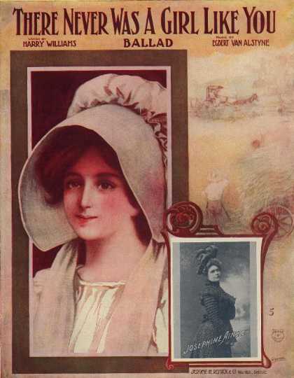 Sheet Music - There never was a girl like you; Ballad
