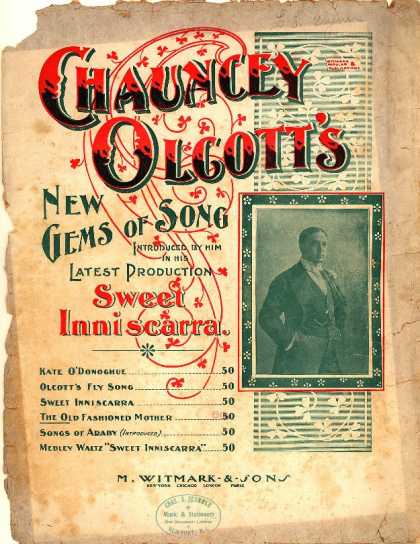 Sheet Music - Old fashioned mother; Sweet Inniscarra