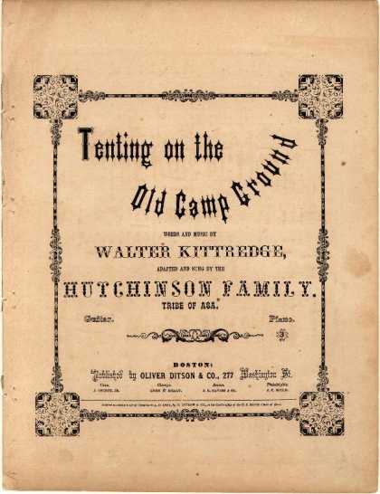 Sheet Music - Tenting on the old camp ground