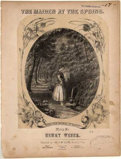 Sheet Music - Maiden at the spring; Book of beauty