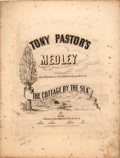 Sheet Music - Tony Pastor's medley The cottage by the sea