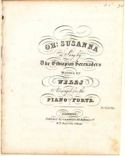 Sheet Music - Oh! Susanna