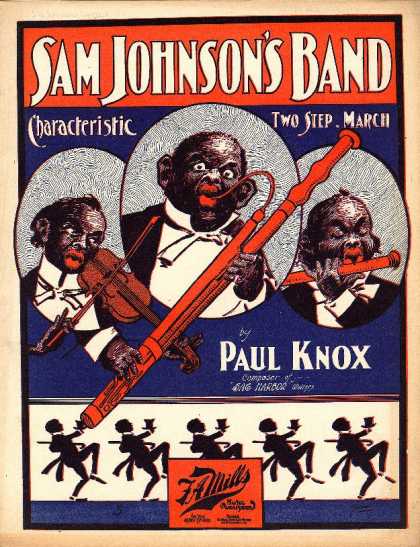 Sheet Music - Sam Johnson's band; Characteristic two step march