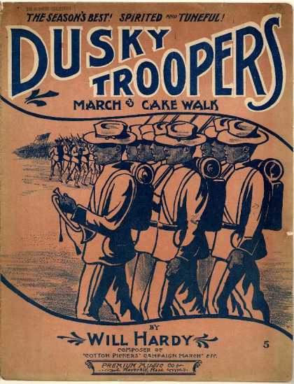 Sheet Music - Dusky troopers march & cake walk