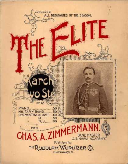 Sheet Music - Elite march and two step; Op. 65