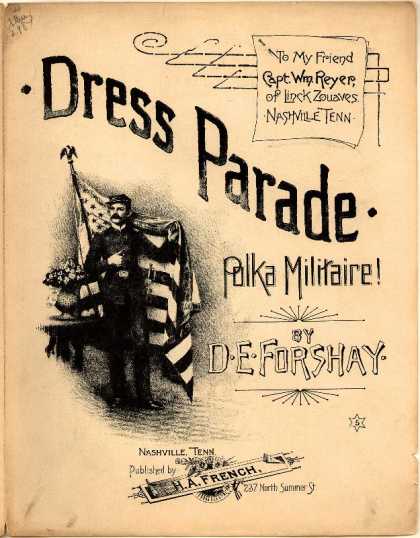 Sheet Music - Dress parade; Polka militaire