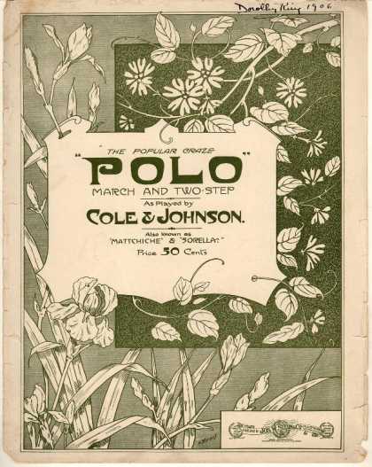 Sheet Music - Polo; March and two-step