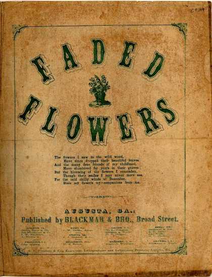 Sheet Music - Faded flowers