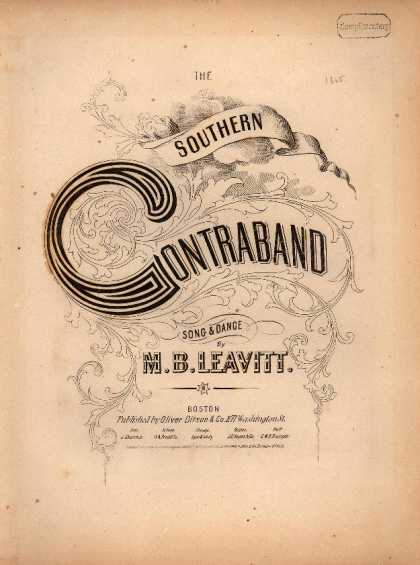 Sheet Music - The southern contraband