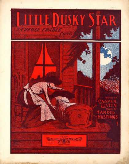 Sheet Music - Little dusky star; Creole cradle song