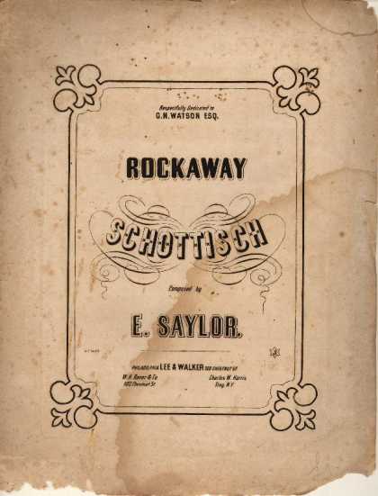 Sheet Music - Rockaway schottisch